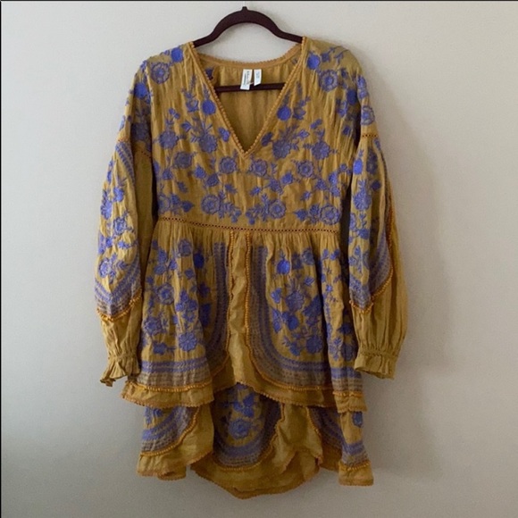 Anthropologie Meadow Rue Lisette Embroidered Dress - Picture 5 of 8